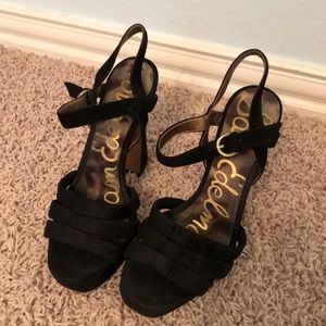 Sam Edelman Black Suede Heels